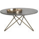 Wesley 35.5 X 17.75 inch Grey / Antique Brass Coffee Table